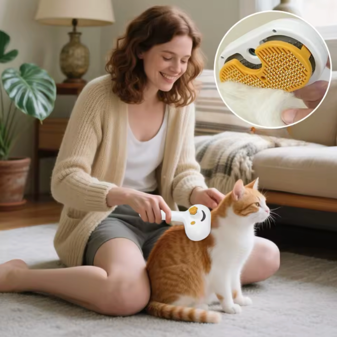 VaporaLux™ - Brosse de Toilettage 3-en-1